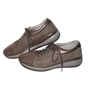 Joya Athena Trek Casual Shoe Sneaker, Brown, Leather, Women's Size 10